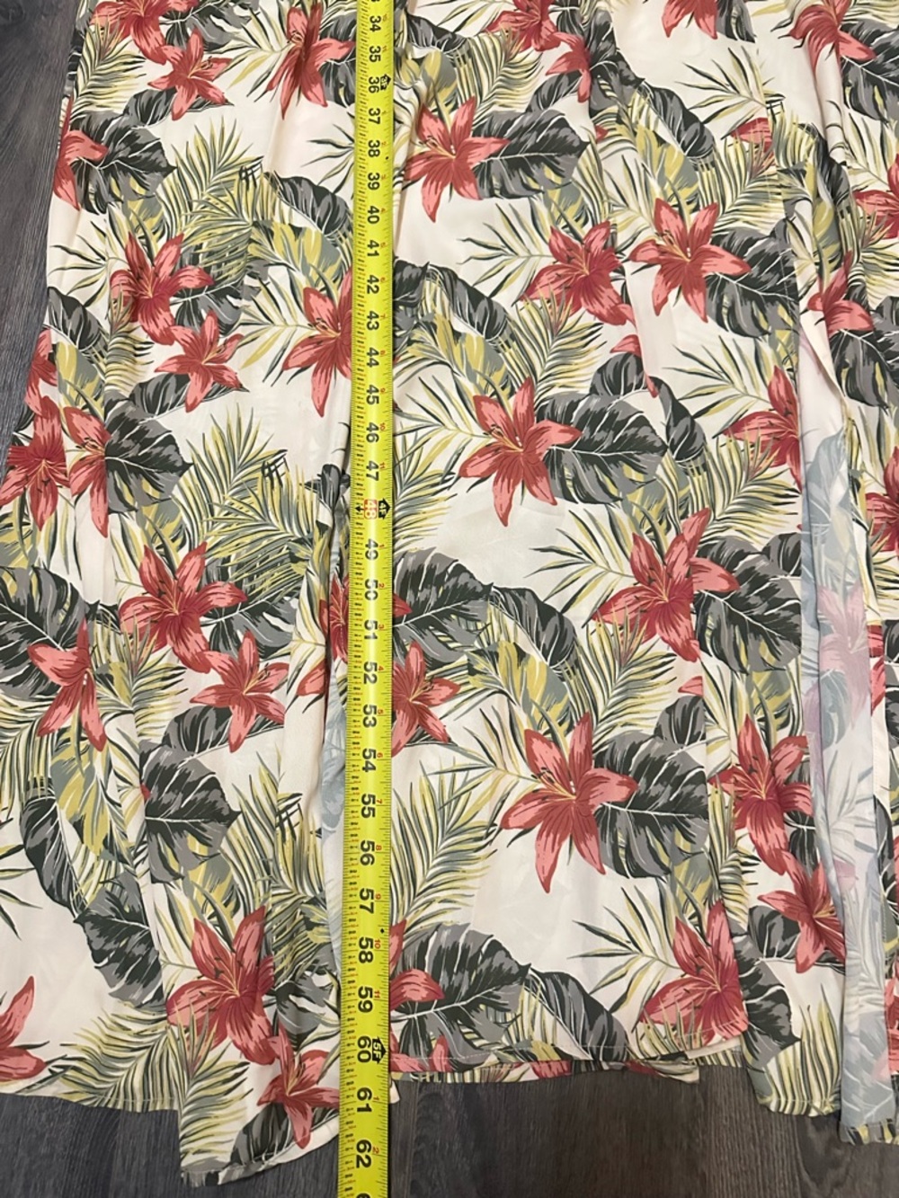 NWOT Salty Weekend Tropical Floral Sexy Cut-Out Maxi Dress Boho Vacation Chic - Picture 7 of 12